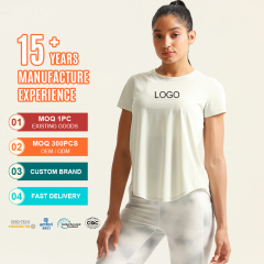 Women's Breathable Quickly Dry Running Gym Fitness Short Sleeve Sport T-Shirt