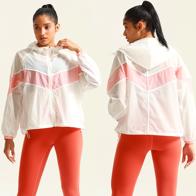 Quick Dry Custom Women Breathable Sunscreen Jacket Hoodies