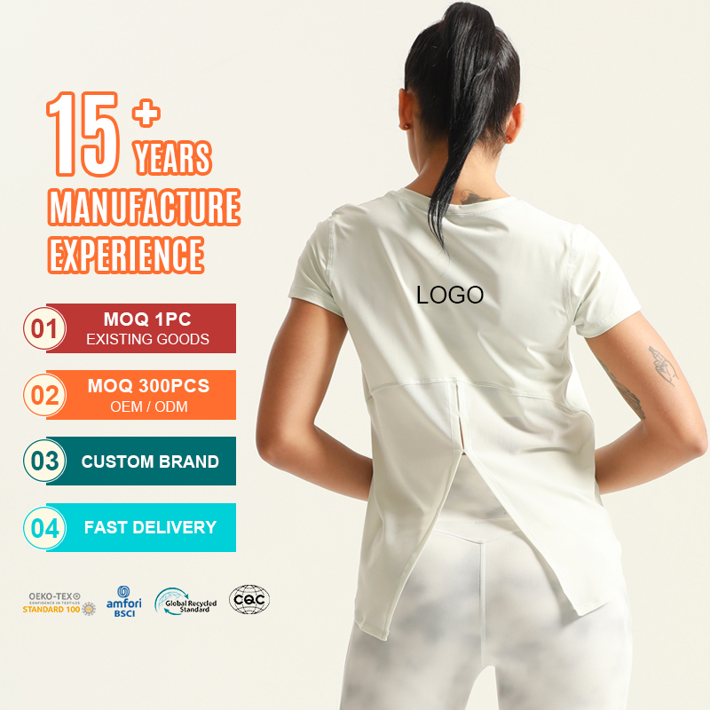Women's Breathable Quickly Dry Running Gym Fitness Short Sleeve Sport T-Shirt