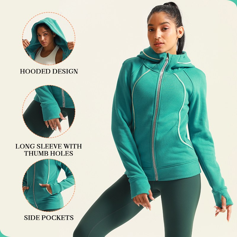 Custom Women Warm Fleece Lifestyle Jacket