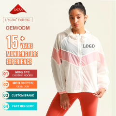 Quick Dry Custom Women Breathable Sunscreen Jacket Hoodies