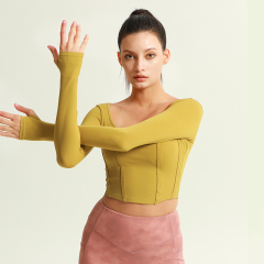 Ladies' Yoga & Leisure Fitness Long-Sleeve Top