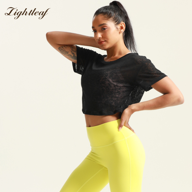 Jacquard back cutout cross design women's short top