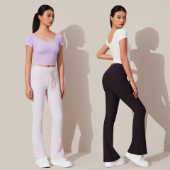 Women's Sports Skinny Flared Pants