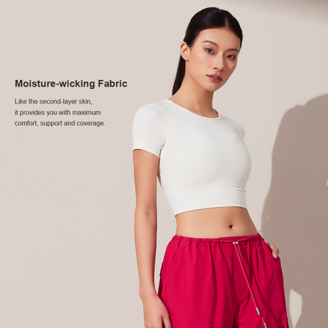 Women's tight-fitting short sleeves