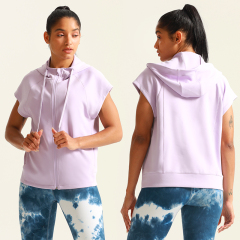 Short Sleeve Hood Activewear Custom Women Breathable UPF50+  Running Outdoor Quick Dry