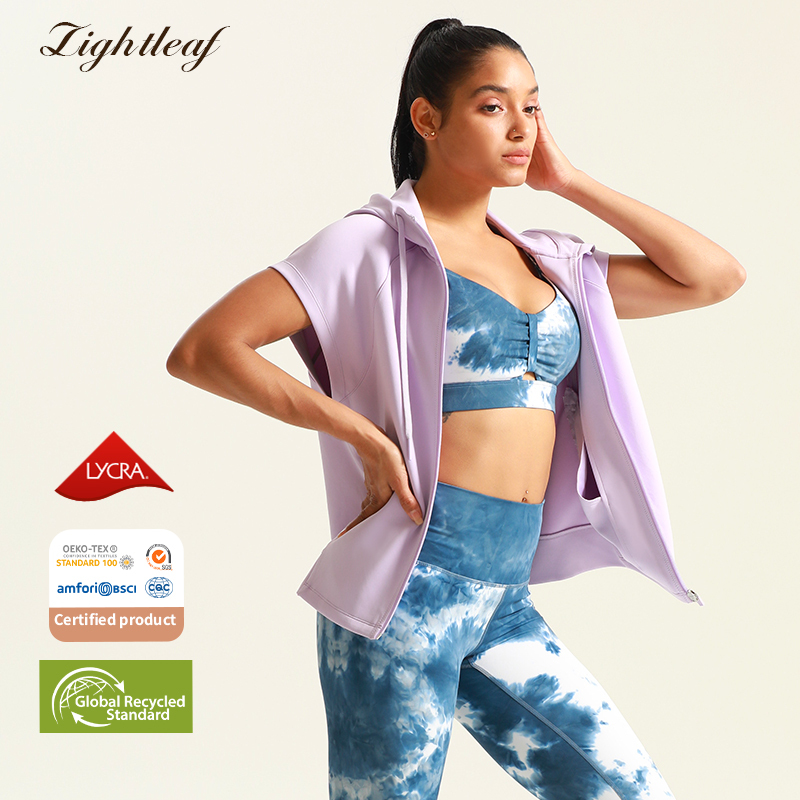 Short Sleeve Hood Activewear Custom Women Breathable UPF50+  Running Outdoor Quick Dry