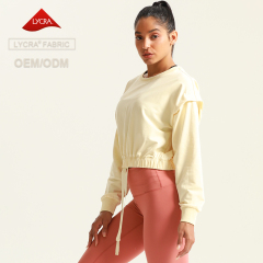 Womens Crew Neck Sports Pullover Sweatshirts