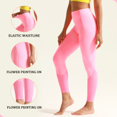 Women's Printed High Waist Yoga Fitness Leggings