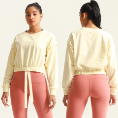 Womens Crew Neck Sports Pullover Sweatshirts