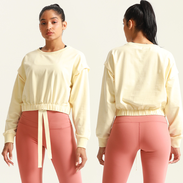 Womens Crew Neck Sports Pullover Sweatshirts