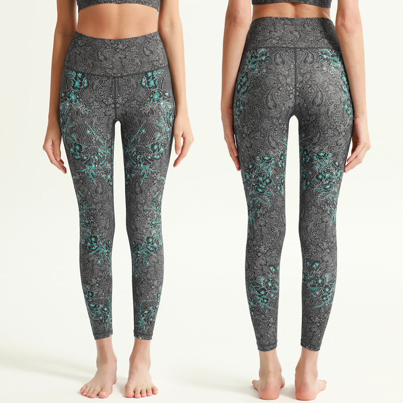 Laser Digital Print Bra+Legging Sets Gym Yoga Customized Women's Sports Wear