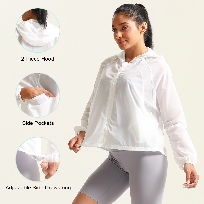Women's Lightweight Long Sleeve Sun Protection Hooded
