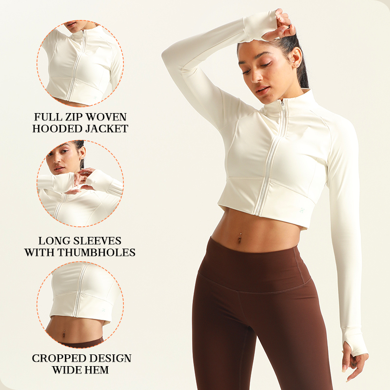 Long-sleeve Jacket Activewar Running Outdoor Quick Dry Soft Breathable Light Weight