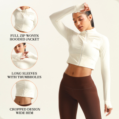 Long-sleeve Jacket Activewar Running Outdoor Quick Dry Soft Breathable Light Weight