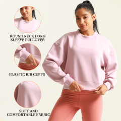 Women's Sweatshirts Long Sleeve Cropped Pullover Tops