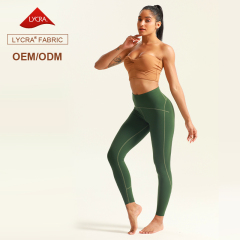 Women's Strapless Tube Top Sports Bra & Leggings Set