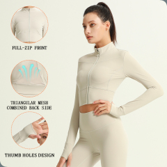 Slim-fit Long-sleeve Jacket Activewar Running Outdoor Quick Dry Soft Breathable