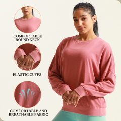 Women's Crewneck Lightweight Long Sleeve Workout Tops