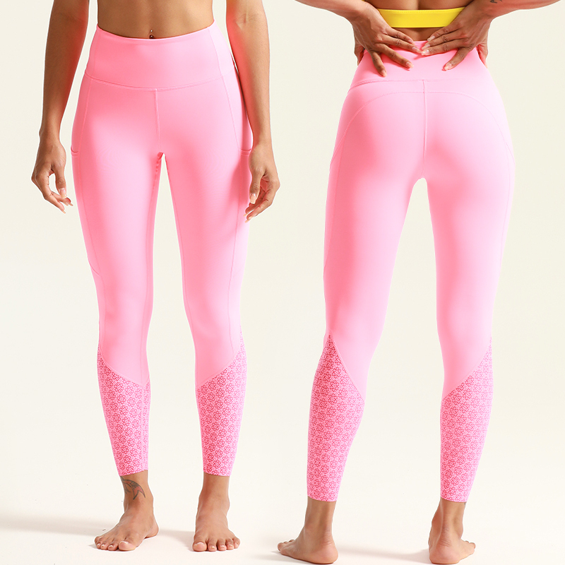 Women's Printed High Waist Yoga Fitness Leggings
