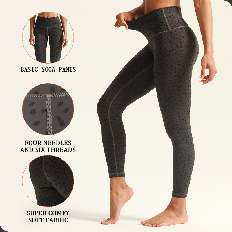 Laser Leopard Print Bra+Legging Sets Gym Yoga Customized Women's Sports Wear