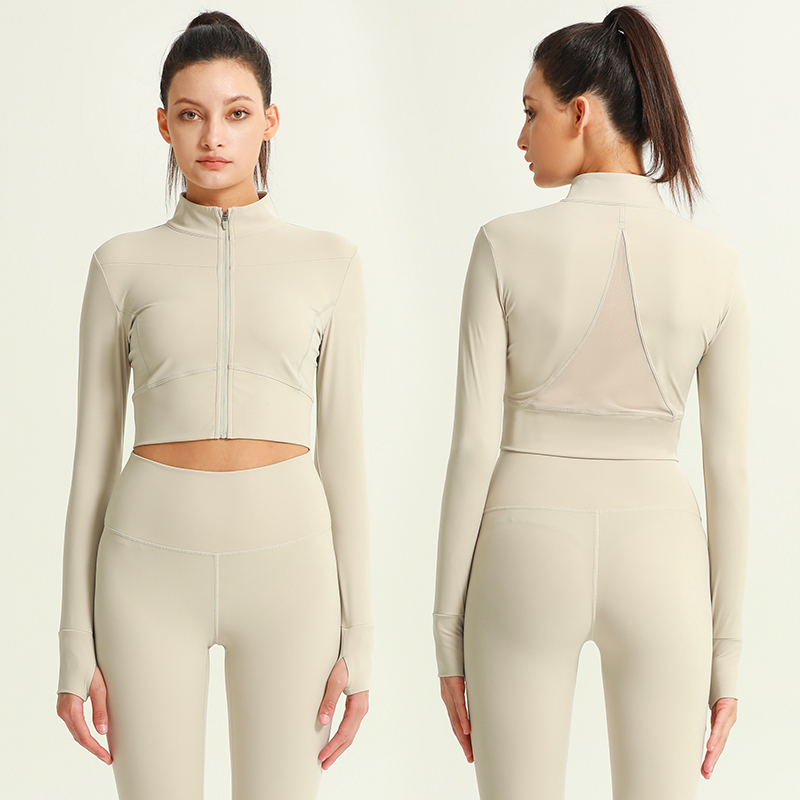 Slim-fit Long-sleeve Jacket Activewar Running Outdoor Quick Dry Soft Breathable