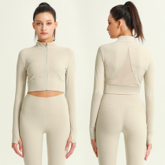 Slim-fit Long-sleeve Jacket Activewar Running Outdoor Quick Dry Soft Breathable