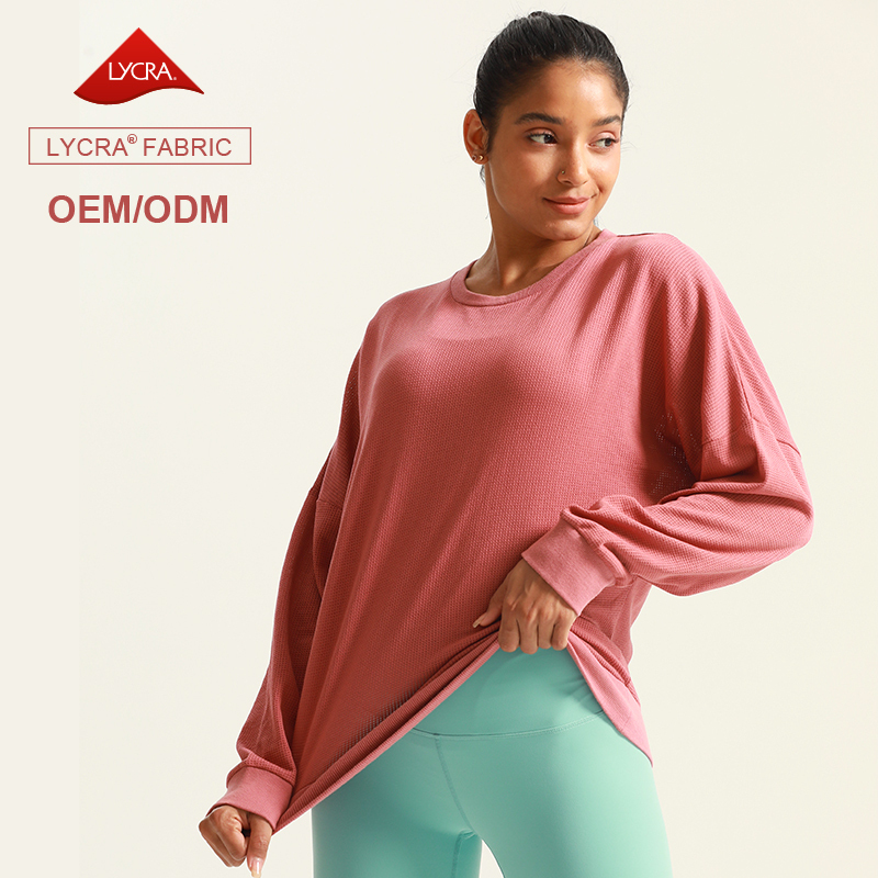 Women's Crewneck Lightweight Long Sleeve Workout Tops