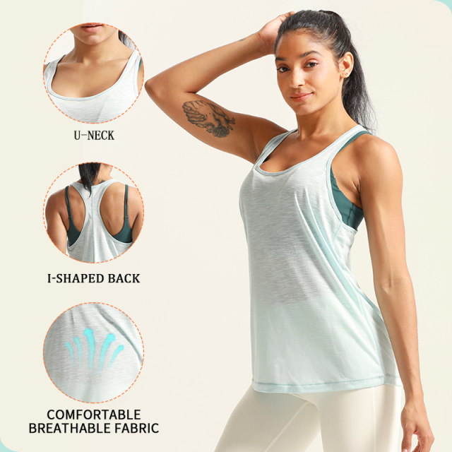 Women's open-back knotted quick-drying Tank Top
