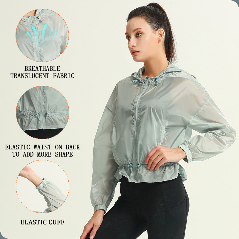 Seamless Bonded Activewar Running Outdoor Cycling Soft Jacket