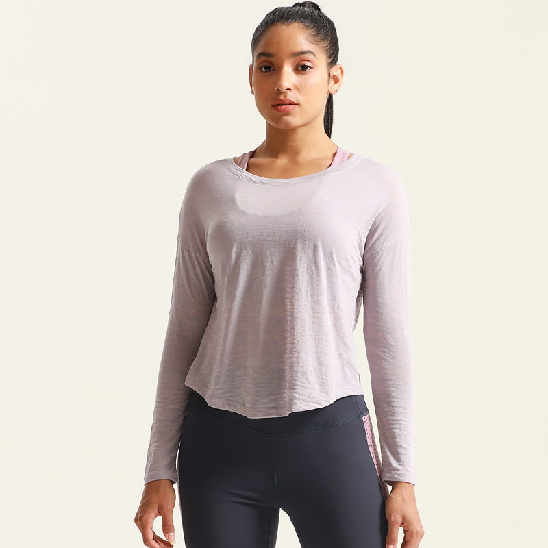 Women's Yoga & Leisure Fitness Long-Sleeve Top