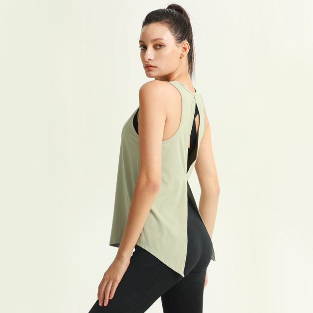 Ladies' Hollow-out Back Quick-Dry Tank Top