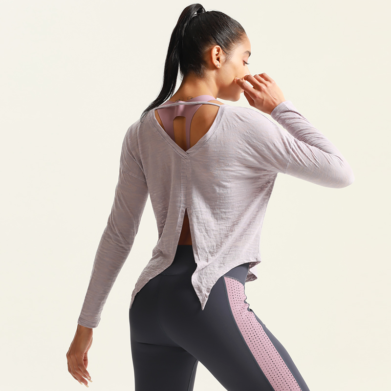 Women's Yoga & Leisure Fitness Long-Sleeve Top