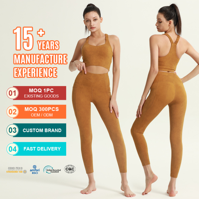 Custom Gym Activewear Sports Bra Fitness Yoga Set