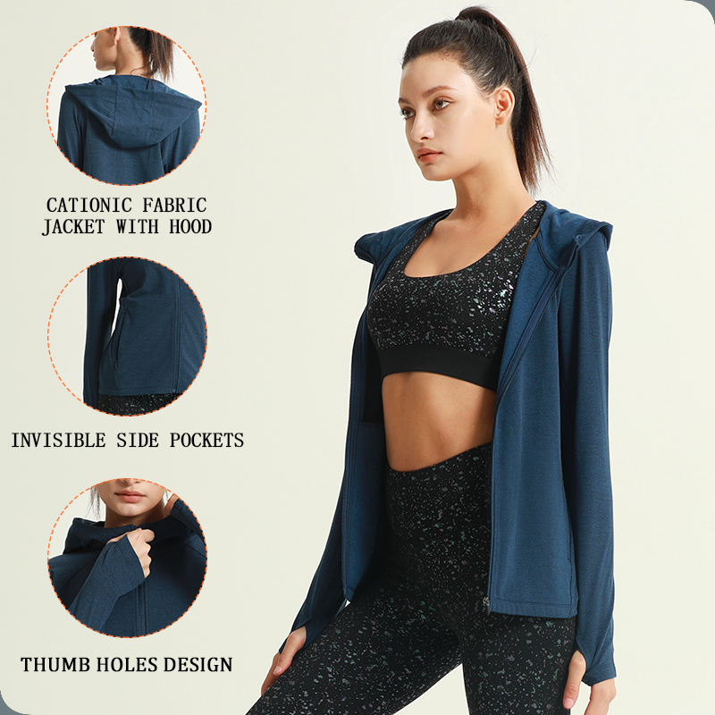 OEM&ODM  Seamless Bonded Activewar Running Outdoor Jacket