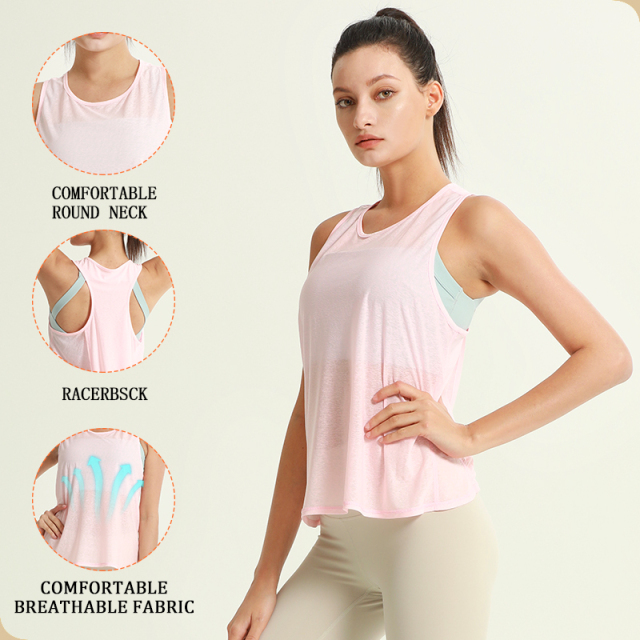 Custom women's fashion quick-drying lightweight sports tank top