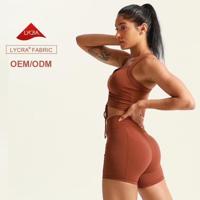 Women Bra & Legging Yoga Fitness Shorts Set