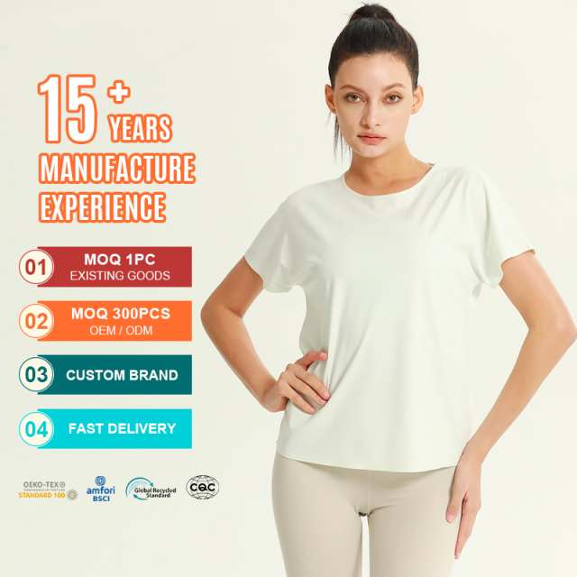 Women's Crew Neck Short Sleeve Sport T-Shirt