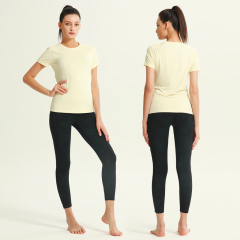 Women's Running Gym Fitness Short Sleeve Sport T-Shirt