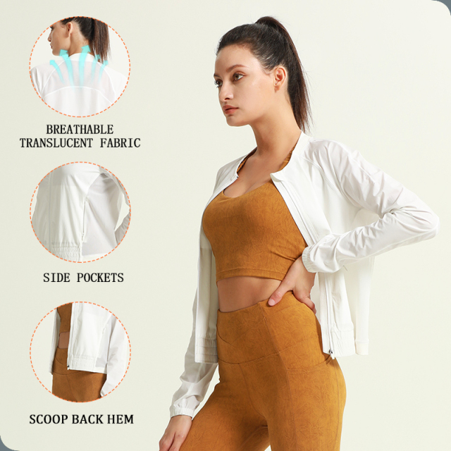 OEM&ODM Women Jacket Activewar Running Outdoor Cycling