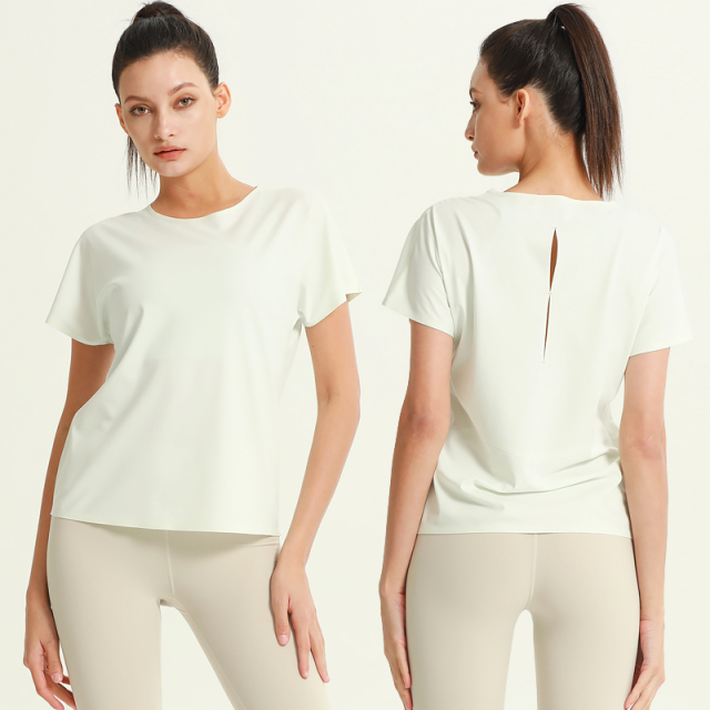 Women's Crew Neck Short Sleeve Sport T-Shirt