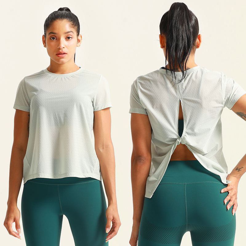 Women's Gym Fitness Short Sleeve Sport T-Shirt