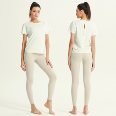 Women's Crew Neck Short Sleeve Sport T-Shirt