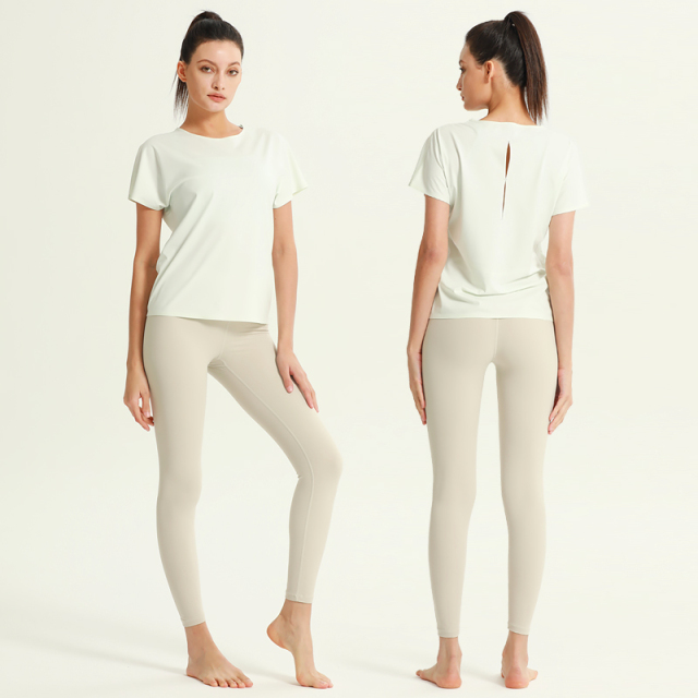 Women's Crew Neck Short Sleeve Sport T-Shirt