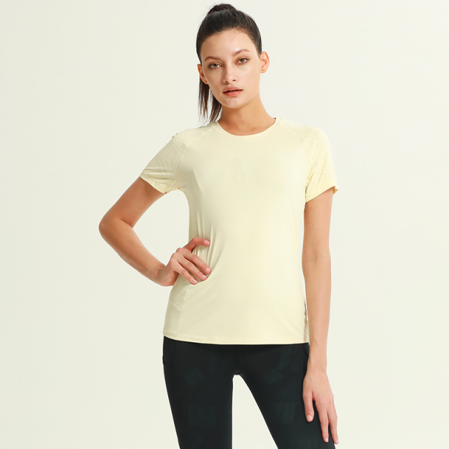 Women's Running Gym Fitness Short Sleeve Sport T-Shirt