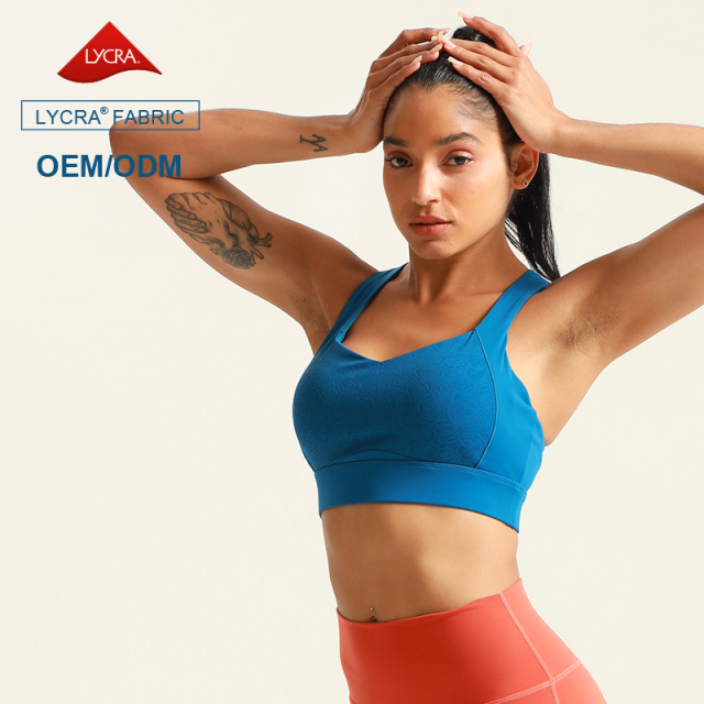 Laser Cut Women's Breathable Yoga Bonded Bra Legging Sets Sportswear