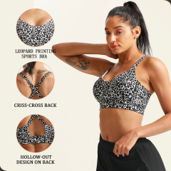 Women Gym Digital Print Bra & Shorts Custom Yoga Fitness Set