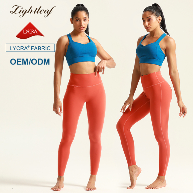 Laser Cut Women's Breathable Yoga Bonded Bra Legging Sets Sportswear