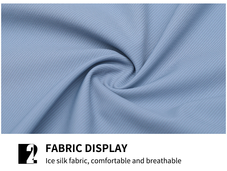 Men Short Sleeve Ice Silk Polo Shirt