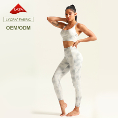 Laser Cut Bonded Bra Legging Sets Women's Breathable Sportswear